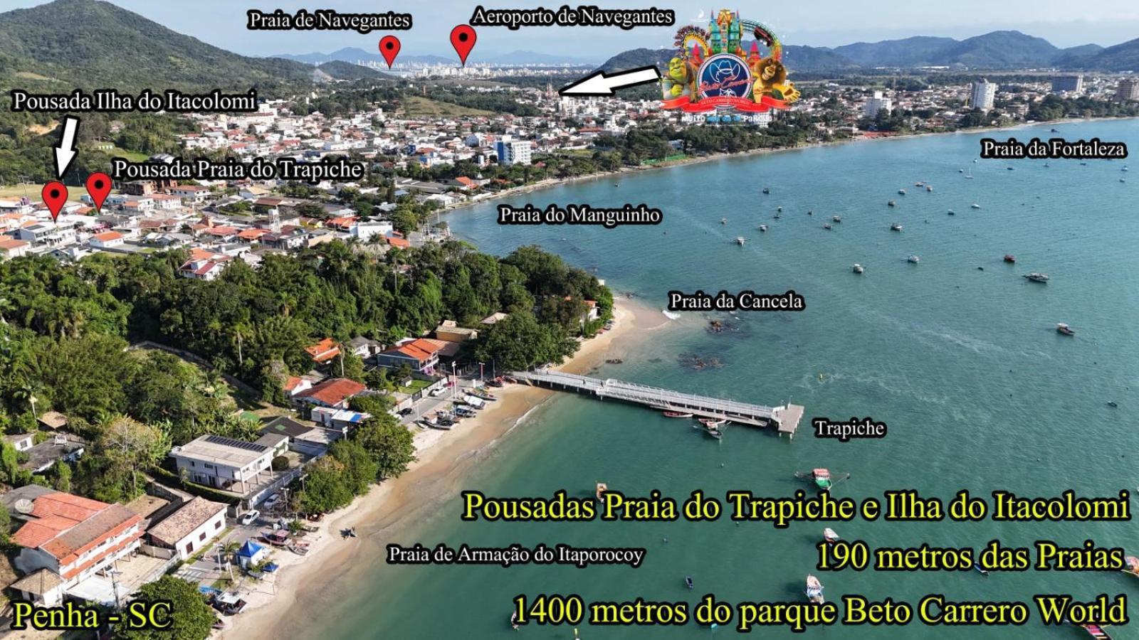 Pousada Praia Do Trapiche Penha  Exteriér fotografie